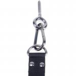 SIR RICHARDS - KOMPLET MANKIETÓW DO ZAWIESZENIA Z PIERŚCIENIEM CZARNE BDSM