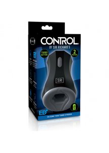 SIR RICHARDS - SILIKONOWY PODWÓJNY TURBO MASTURBATOR 