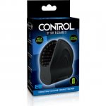 SIR RICHARDS - WIBRACYJNY SILIKONOWY MASTURBATOR OTWARTY CZARNY