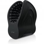 SIR RICHARDS - WIBRACYJNY SILIKONOWY MASTURBATOR OTWARTY CZARNY