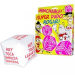 SUPER TATA ŚMIESZNA NADMUCHIWANA KOSTKA Z ROZKAZAMI 15CM