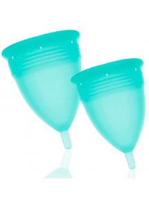 STERCUP - SILIKONOWY KUBECZEK MENSTRUACYJNY NIEBIESKI S+L