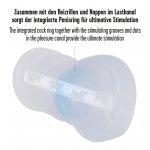 STROKER - PRZEZROCZYSTY MASTURBATOR Z PIERŚCIENIEM NA PENISA