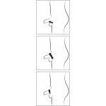 REBEL - ZESTAW 3 SILIKONOWYCH PIERŚCIENI NA PENISA CZARNE