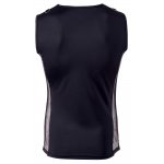 SVENJOYMENT - SEKSOWNY CZARNY MĘSKI BEZRĘKAWNIK Z SIATECZKĄ I SZNUROWANIEM