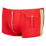 SVENJOYMENT - CZERWONE MĘSKIE BOKSERKI Z SUWAKIEM I KIESZONKĄ