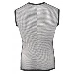 SVENJOYMENT - CZARNY MĘSKI BEZRĘKAWNIK WYKONANY Z SIATECZKI