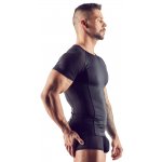 SVENJOYMENT - CZARNA MĘSKA KOSZULKA PRZEZROCZYSTA PO BOKACH