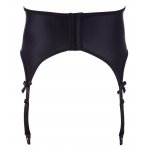 SVENJOYMENT - CZARNY SZEROKI PAS DO POŃCZOCH DLA PANÓW Z KORONKĄ