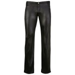 SVENJOYMENT - CZARNE JEANSY "WET LOOK" Z 5 KIESZENIAMI W POŁYSKU