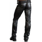 SVENJOYMENT - CZARNE JEANSY "WET LOOK" Z 5 KIESZENIAMI W POŁYSKU