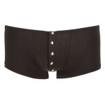 SVENJOYMENT - CZARNE MĘSKIE BOKSERKI Z 5-CIOMA GUZIKAMI NA PENISA