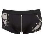 SVENJOYMENT - CZARNE MĘSKIE BOKSERKI Z ŁAŃCUSZKIEM I SZNUROWANIEM