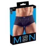 SVENJOYMENT - CZARNE MĘSKIE BOKSERKI W STYLU PIRACKIM Z KIESZENIĄ