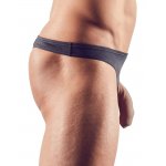 SVENJOYMENT - CZARNE MĘSKIE STRINGI Z OTWOREM NA PENISA I JĄDRA