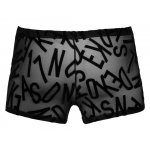 SVENJOYMENT - MĘSKIE PÓŁPRZEZROCZYSTE  BOKSERKI Z NADRUKIEM LITEREK