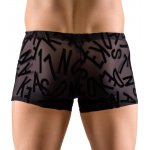 SVENJOYMENT - MĘSKIE PÓŁPRZEZROCZYSTE  BOKSERKI Z NADRUKIEM LITEREK