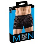 SVENJOYMENT - MĘSKIE PÓŁPRZEZROCZYSTE  BOKSERKI Z NADRUKIEM LITEREK