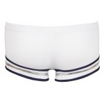 SVENJOYMENT - BIAŁE MĘSKIE STRINGI W MARYNARSKIM STYLU Z 3 PASKAMI