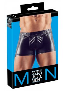 SVENJOYMENT - CZARNE MĘSKIE BOKSERKI Z WYJMOWANYM PIERŚCIENIEM NA PENISA