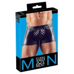 SVENJOYMENT - CZARNE MĘSKIE BOKSERKI Z WYJMOWANYM PIERŚCIENIEM NA PENISA
