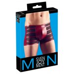 SVENJOYMENT - SEKSOWNE BOKSERKI Z CZERWONYMI PASKAMI I SIATECZKĄ