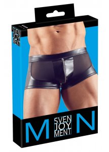 SVENJOYMENT - SEKSOWNE MĘSKIE BOKSERKI Z SUWAKIEM NA PENISA I SIATECZKĄ