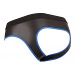 SVENJOYMENT - SEKSOWNE MĘSKIE MAJTKI Z OTWARTYM TYŁKIEM I NIEBIESKIMI WSTAWKAMI