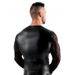 SVENJOYMENT - MATOWA KOSZULKA Z DŁUGIM RĘKAWEM SZELKAMI I MANKIETAMI NA RĘCE