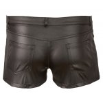 SVENJOYMENT - CZARNE MĘSKIE SZORTY Z SZLUFKAMI I KIESZENIAMI