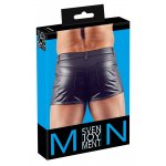 SVENJOYMENT - CZARNE MĘSKIE SZORTY Z SZLUFKAMI I KIESZENIAMI