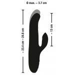 SWEET SMILE - WIBRATOR Z FUNKCJĄ PCHANIA I 10 TRYBAMI WIBRACJI 23 CM