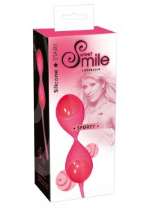 SWEET SMILE - RÓŻOWE KULKI MIŁOSNE STYMULUJĄ MASUJĄ I TRENUJĄ