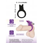 SWEET SMILE - FIOLETOWY PIERŚCIEŃ NA PENISA Z VIBRO-BULLETEM