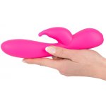 SWEET SMILE - SYLIKONOWY WIBRATOR KRÓLIKA DO STYMULACJI ŁECHTACZKI RÓŻOWY