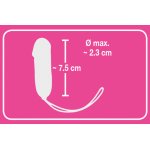 SWEET SMILE - RÓŻOWE VIBRO-JAJKO W KSZTAŁCIE PENISA Z PILOTEM