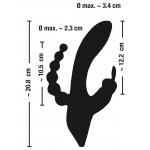 SWEET SMILE - POTRÓJNY WIBRATOR ZE STYMULACJĄ ŁECHTACZKI I ANUSA