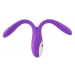 SWEET SMILE - WIBRUJĄCY DWURAMIENNY WIBRATOR FIOLETOWY
