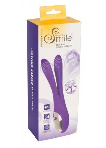 SWEET SMILE - WIBRUJĄCY DWURAMIENNY WIBRATOR FIOLETOWY