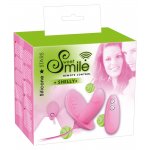 SWEET SMILE - MINI WIBRATOR ZE STYMULACJĄ ŁECHTACZKI RÓŻOWY 8CM