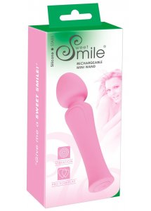 SWEET SMILE - RÓŻOWY MASAŻER ŁECHTACZKI Z RUCHOMĄ GŁÓWKĄ