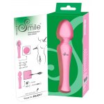 SWEET SMILE - RÓŻOWY MASAŻER ŁECHTACZKI Z RUCHOMĄ GŁÓWKĄ