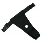 SWEET SMILE - ZAKRZYWIONE RÓŻOWE DILDO Z CZARNĄ UPRZĘŻĄ STRAP-ON