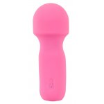 SWEET SMILE - RÓŻOWY MINI WIBRATOR Z ELASTYCZNĄ GŁÓWKĄ DO MASAŻU