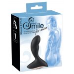 SWEET SMILE - CZARNY WIBRATOR ANALNY DO STYMULACJI PUNKTU-P