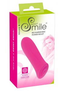 SWEET SMILE - MINIWIBRATOR Z 7 SILNYMI TRYBAMI WIBRACJI RÓŻOWY