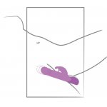 SWEET SMILE - FIOLETOWY WIBRATOR KRÓLICZEK ZE STYMULATOREM ŁECHTACZKI