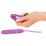 SWEET SMILE - WIBROBULLET Z 7 TRYBAMI WIBRACJI + PILOT FIOLETOWY