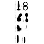 SWEET SMILE - 7-CZĘŚCIOWY ZESTAW ZABAWEK EROTYCZNYCH FIOLETOWY