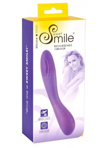 SWEET SMILE - ELASTYCZNY WIBRATOR Z 7 TRYBAMI WIBRACJI FIOLETOWY